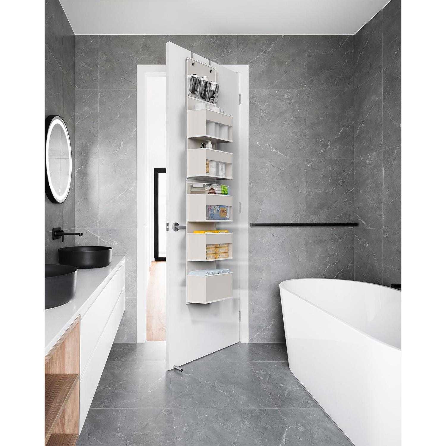 Organizador de Closet Hioya 6 Estantes Beige Montaje en Pared