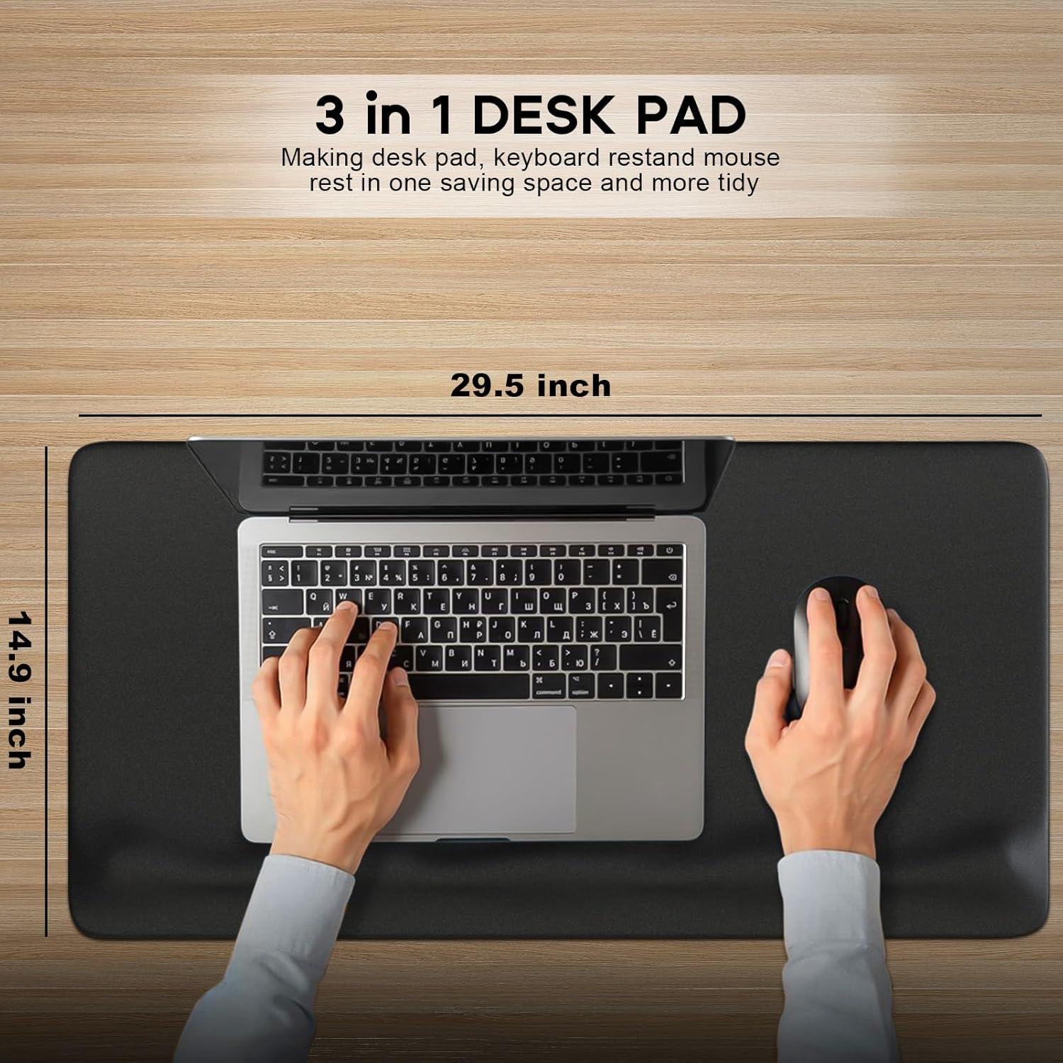 Almohadilla Grande para Ratón JIKIOU con Reposamuñecas 74.93x37.85 cm