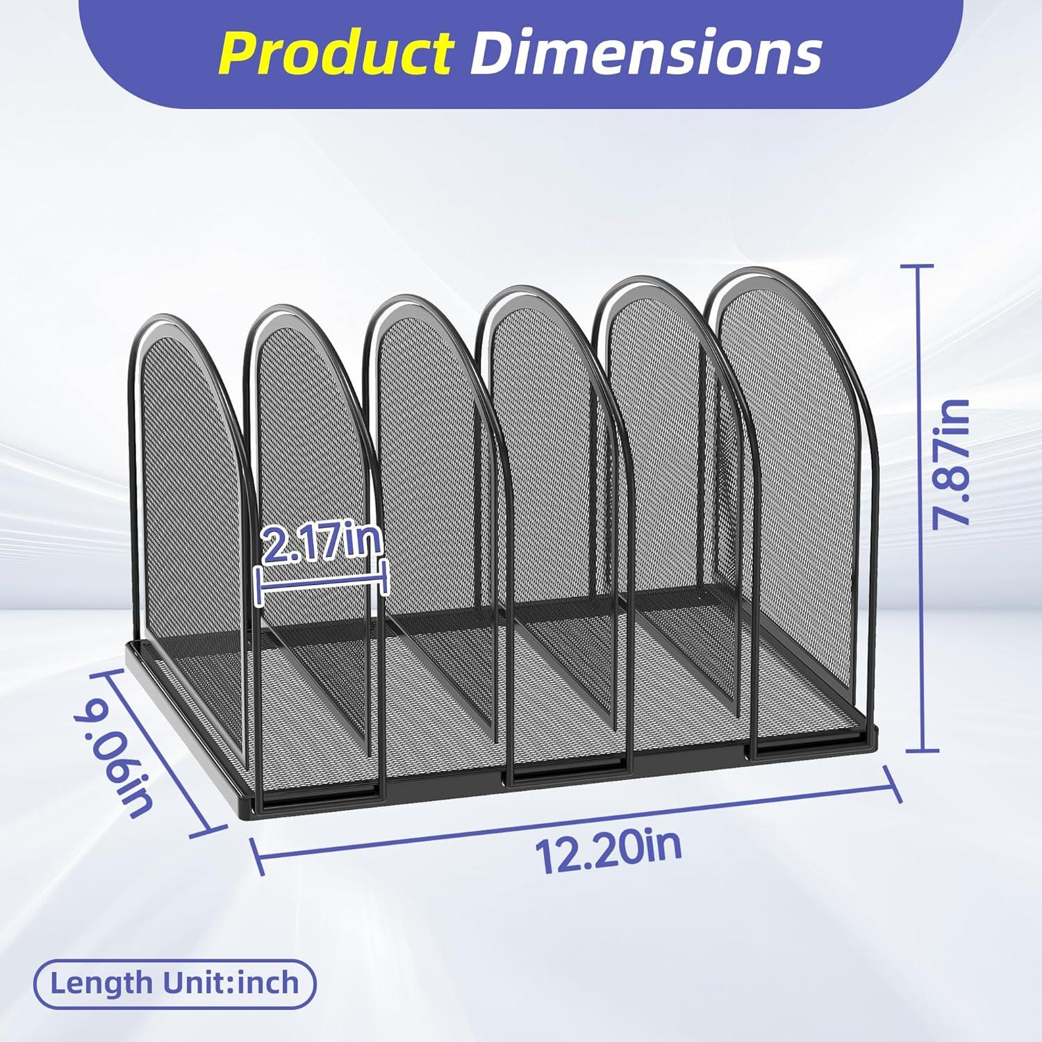 Organizador de Archivos SUPEASY de 5 Secciones Negro