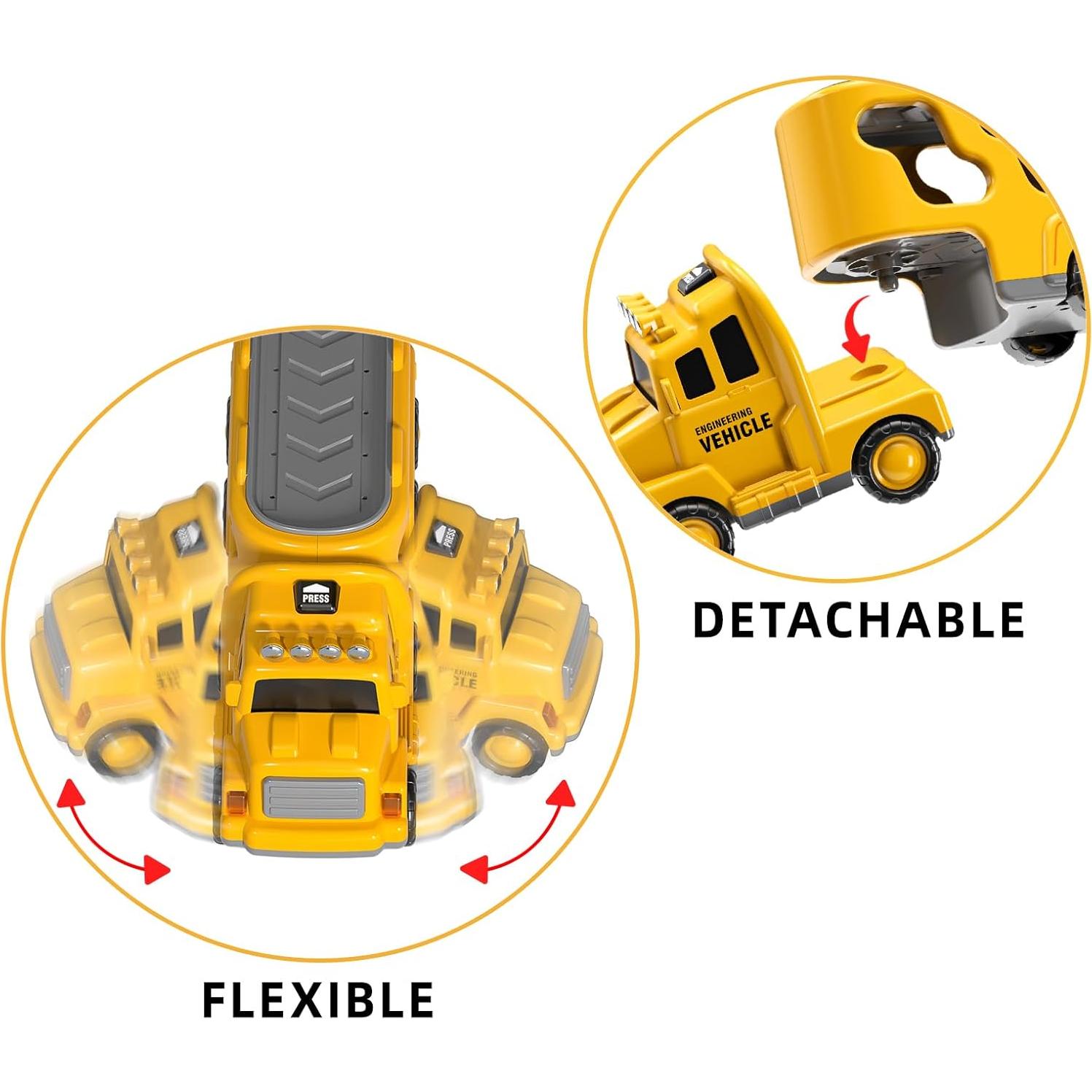Camión de Construcción TEMI 7 en 1 para Niños 3 a 6 Años