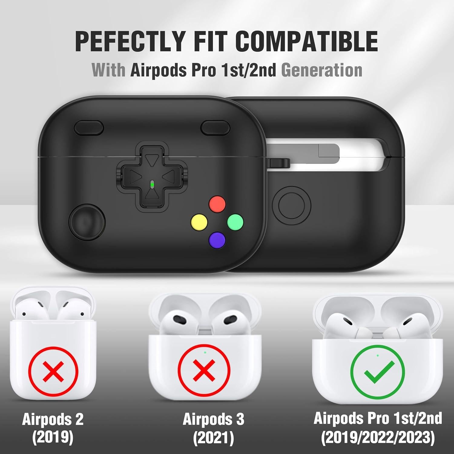 Funda Protectora VKT para AirPods Pro 2da Gen 2022/2023 - Negra