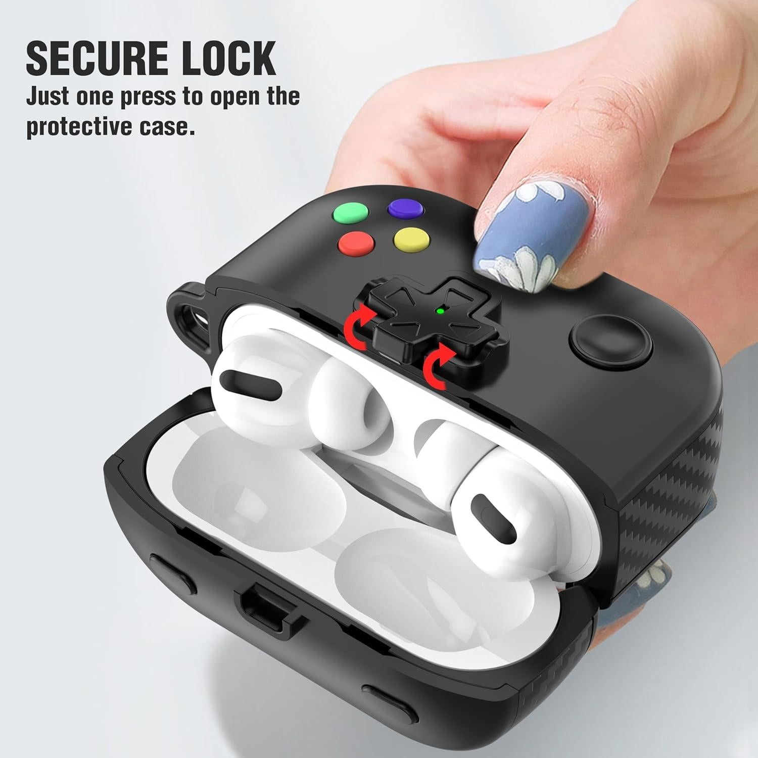 Funda Protectora VKT para AirPods Pro 2da Gen 2022/2023 - Negra