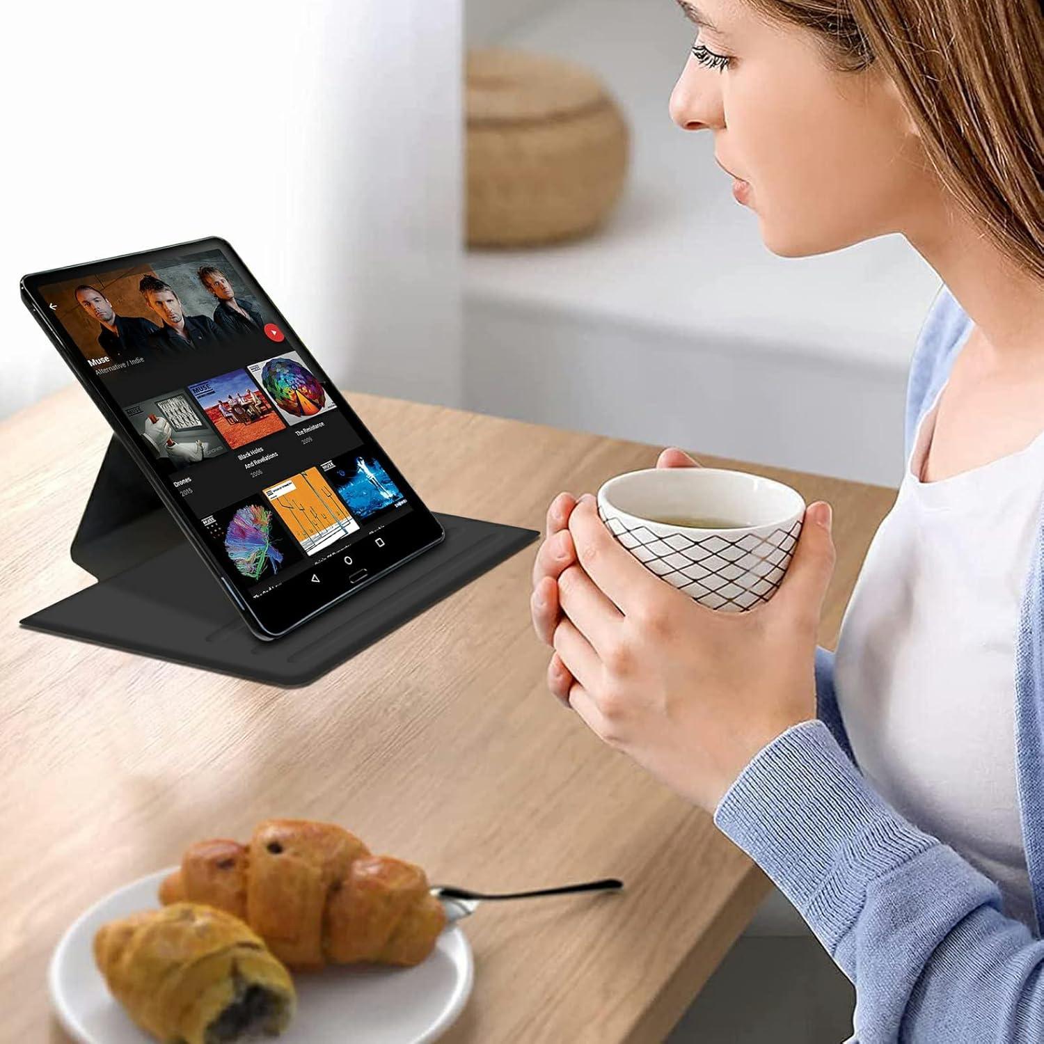 Case for Amazon 6.8" Kindle Paperwhite(11th Generation 2021 Release) 360 Degree Rotating Swivel Stand PU Leather Cover with Auto Wake Sleep, Aesthetic Butterfly Moon