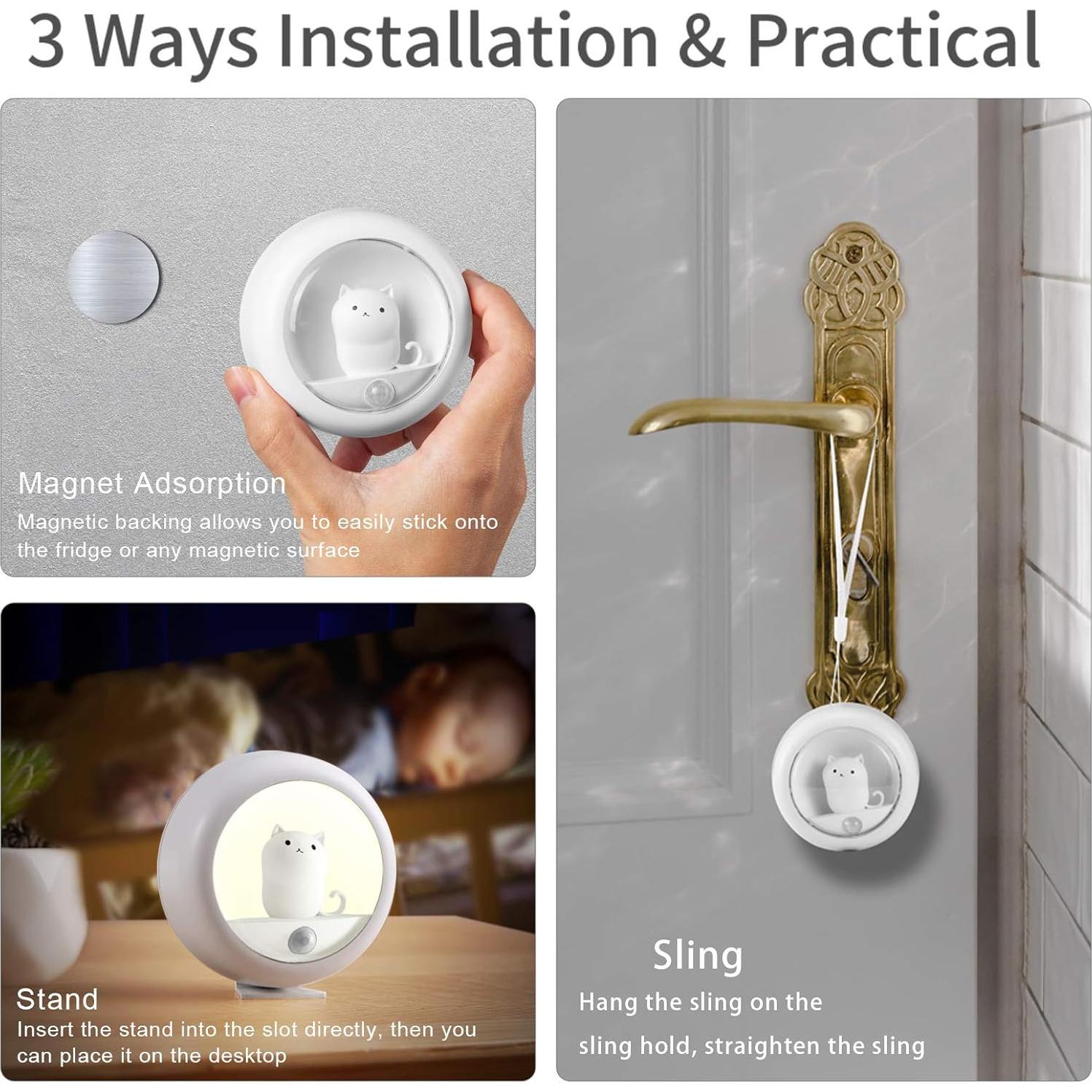 Luz Nocturna con Sensor de Movimiento Melaus USB Recargable 4000K