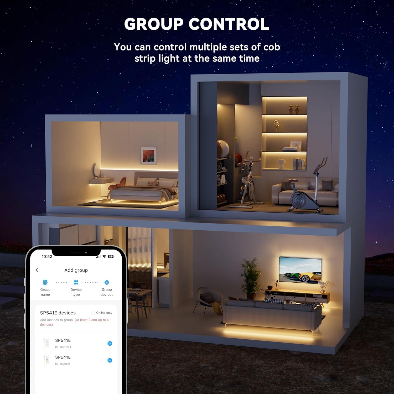 Tira LED COB Inteligente PAUTIX 10m 2700K Regulable