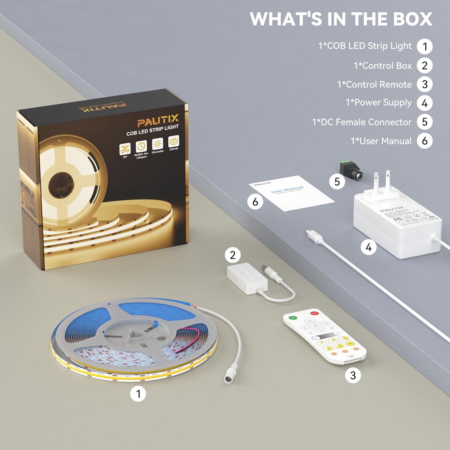 Tira LED COB Inteligente PAUTIX 10m 2700K Regulable