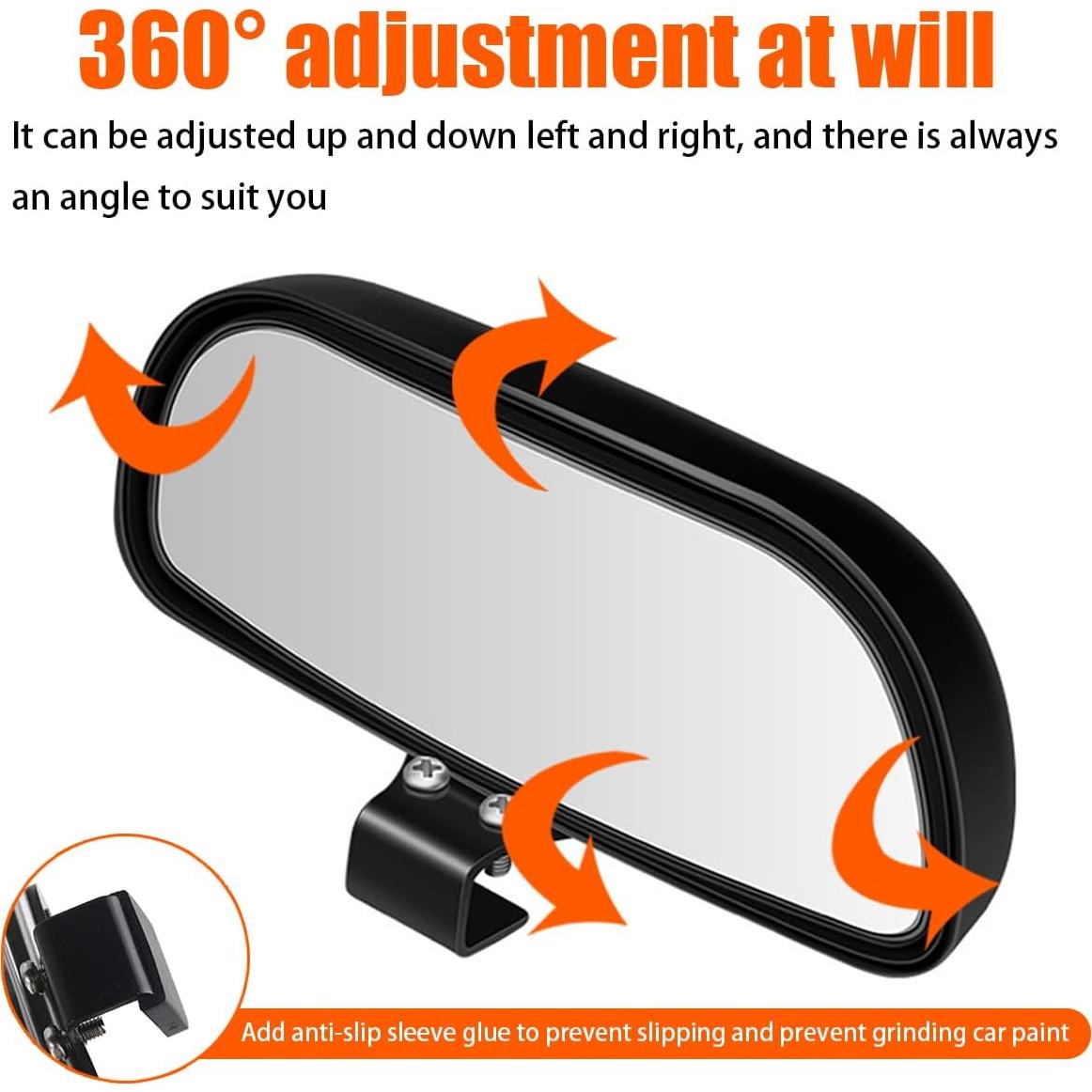 Espejo Convexo Ajustable BESULEN para Coche - 14.5x6.6cm