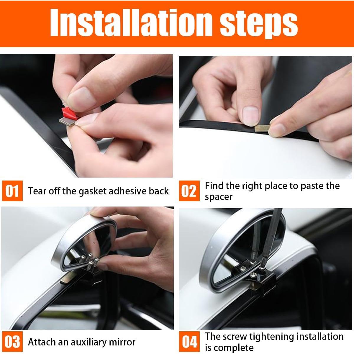 Espejo Convexo Ajustable BESULEN para Coche - 14.5x6.6cm