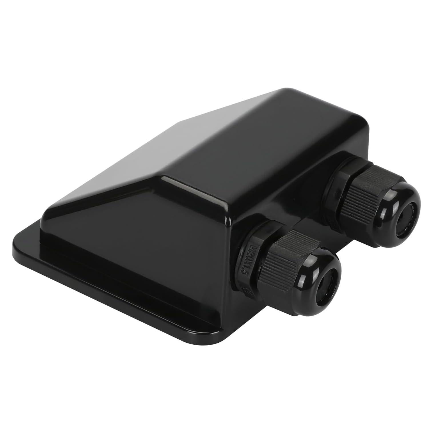 Caja de entrada de cable solar doble TOMSHIELE negra IP68