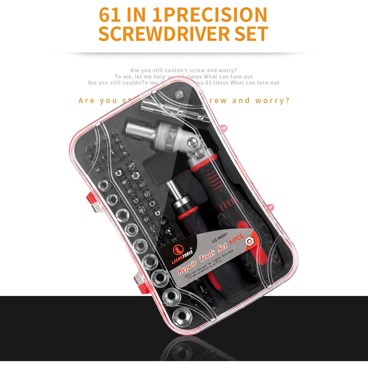 Juego de Destornillador 61 en 1 JENABOM con Puntas Magnéticas