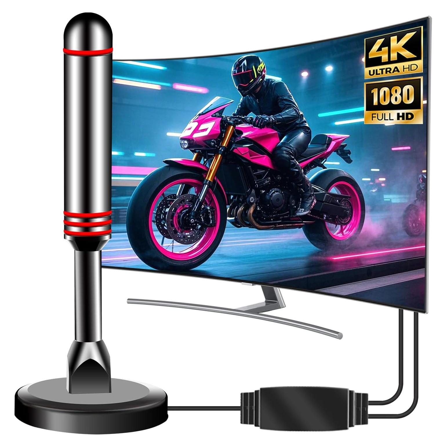 Antena de TV Digital Interior ATVFuture V011-3 4K HD 3.05m