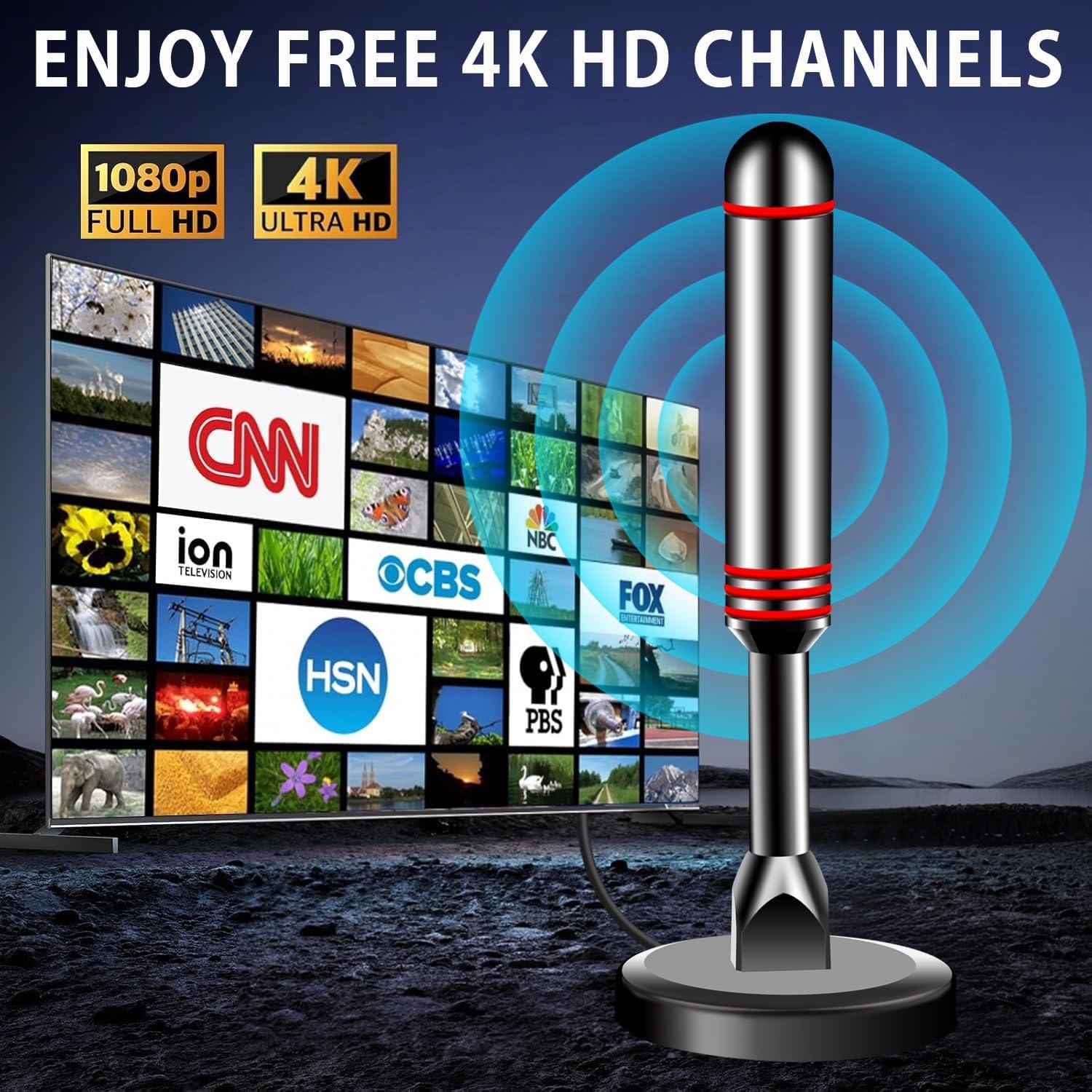 Antena de TV Digital Interior ATVFuture V011-3 4K HD 3.05m