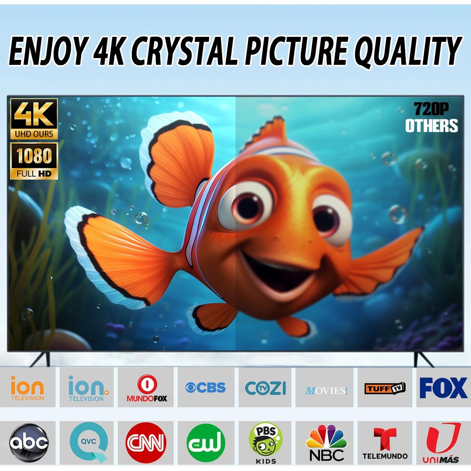 Antena de TV Digital Interior ATVFuture V011-3 4K HD 3.05m