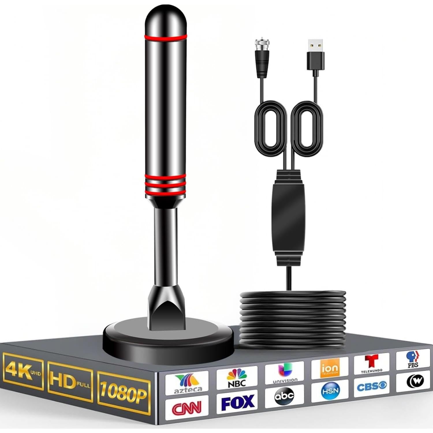 Antena de TV Digital Interior ATVFuture V011-3 4K HD 3.05m