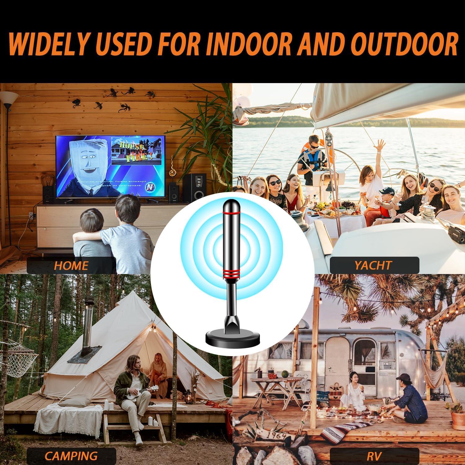 Antena de TV Digital Interior ATVFuture V011-3 4K HD 3.05m