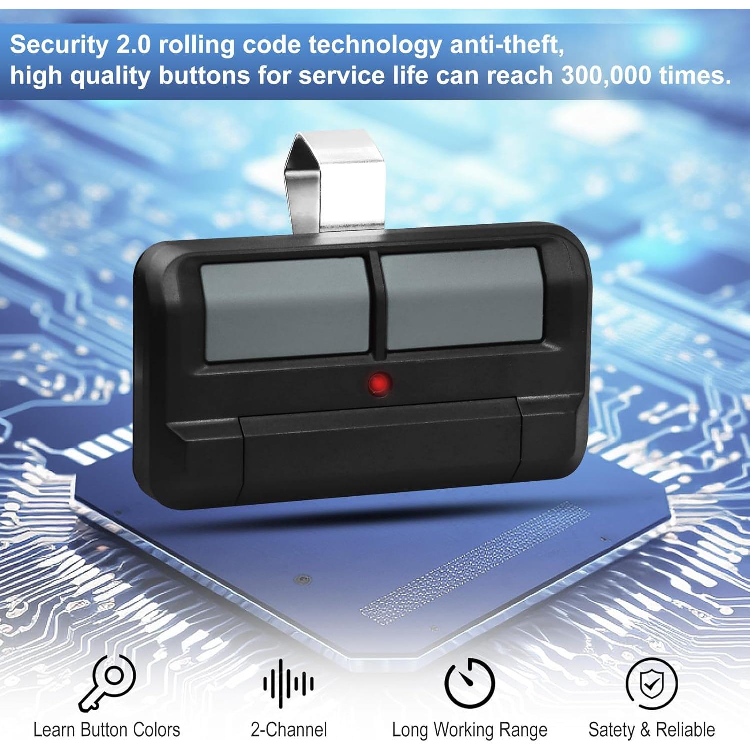Control Remoto de Puerta de Garaje Liftmaster 892LT 2 Botones