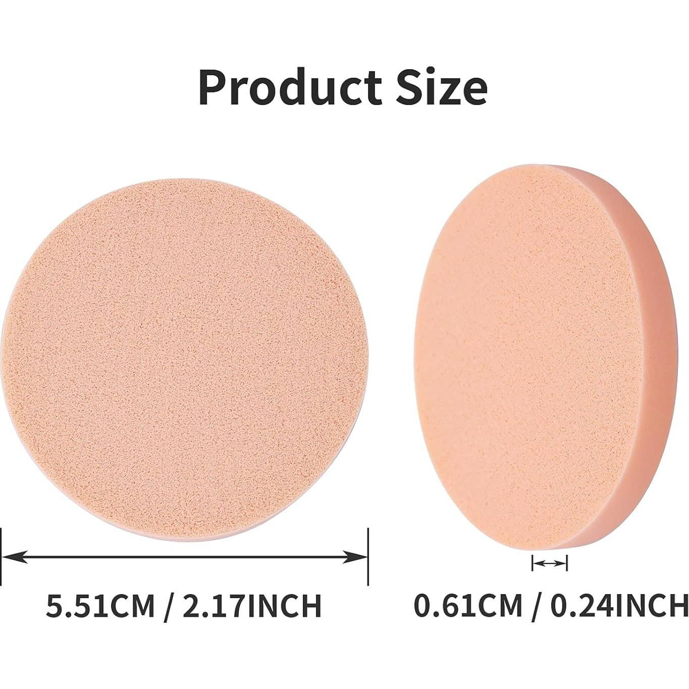 Juego de 12 Esponjas de Maquillaje Molain 5.5 cm Tono Piel