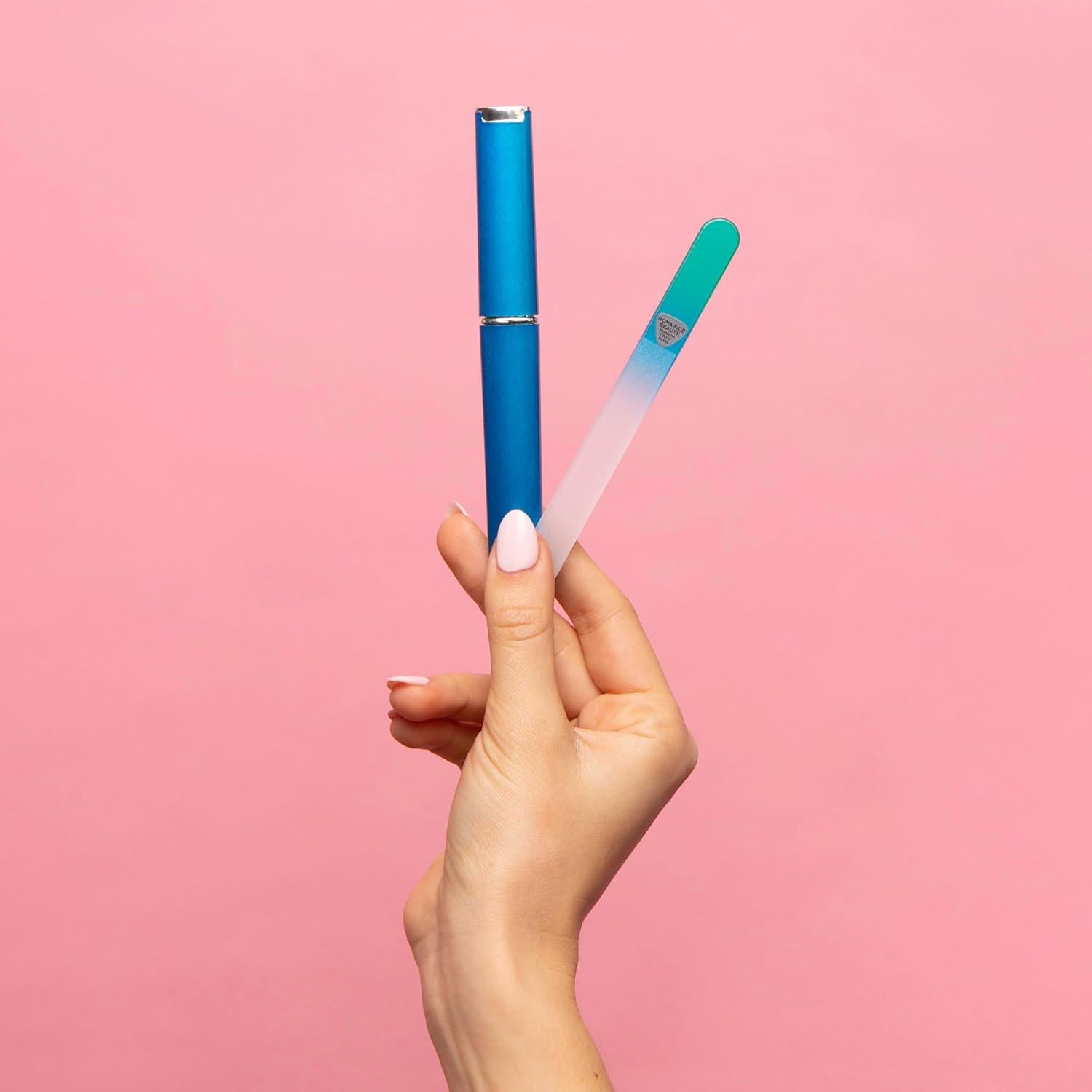 Lima de Uñas de Vidrio Checa Bona Fide Beauty Aqua 13.5cm