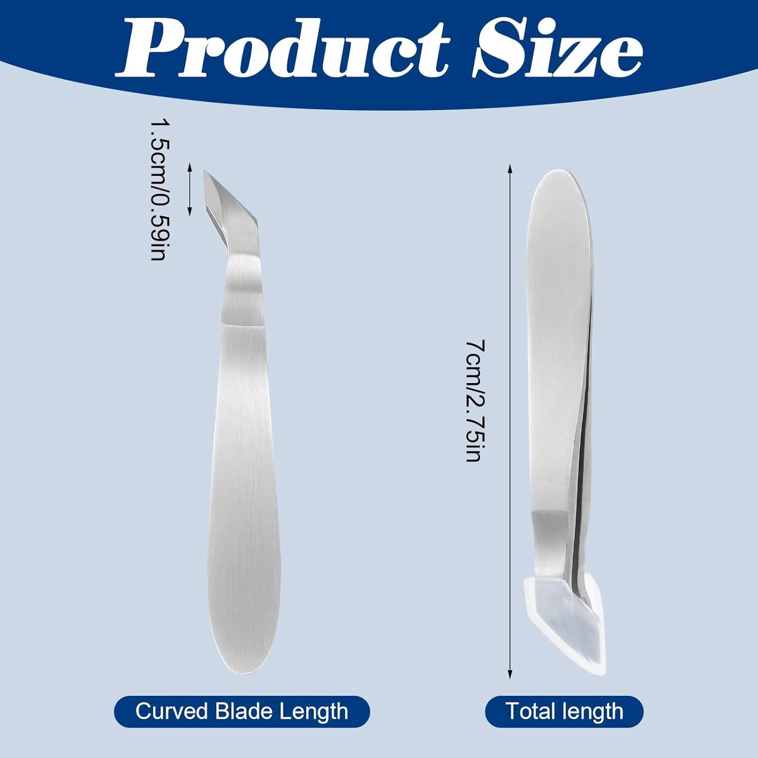 Mini Cortador de Cutículas Acero Inoxidable JJUNW 2 Piezas