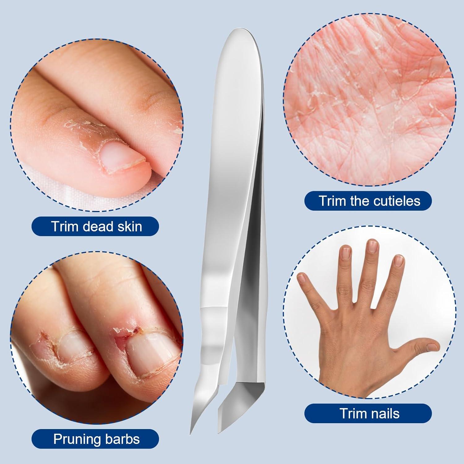 Mini Cortador de Cutículas Acero Inoxidable JJUNW 2 Piezas