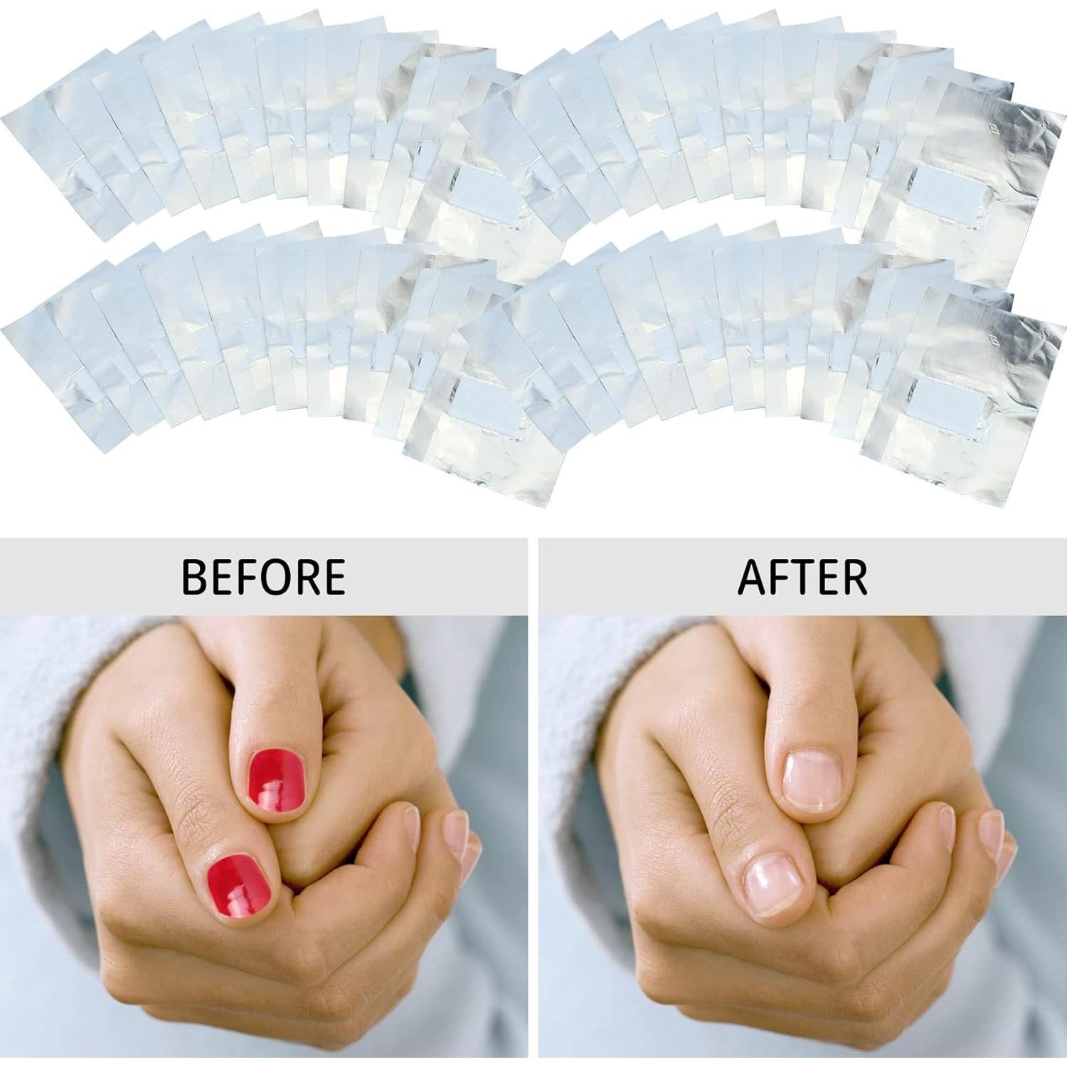 50 Piezas Removedor de Esmalte de Uñas en Gel FOHOLA