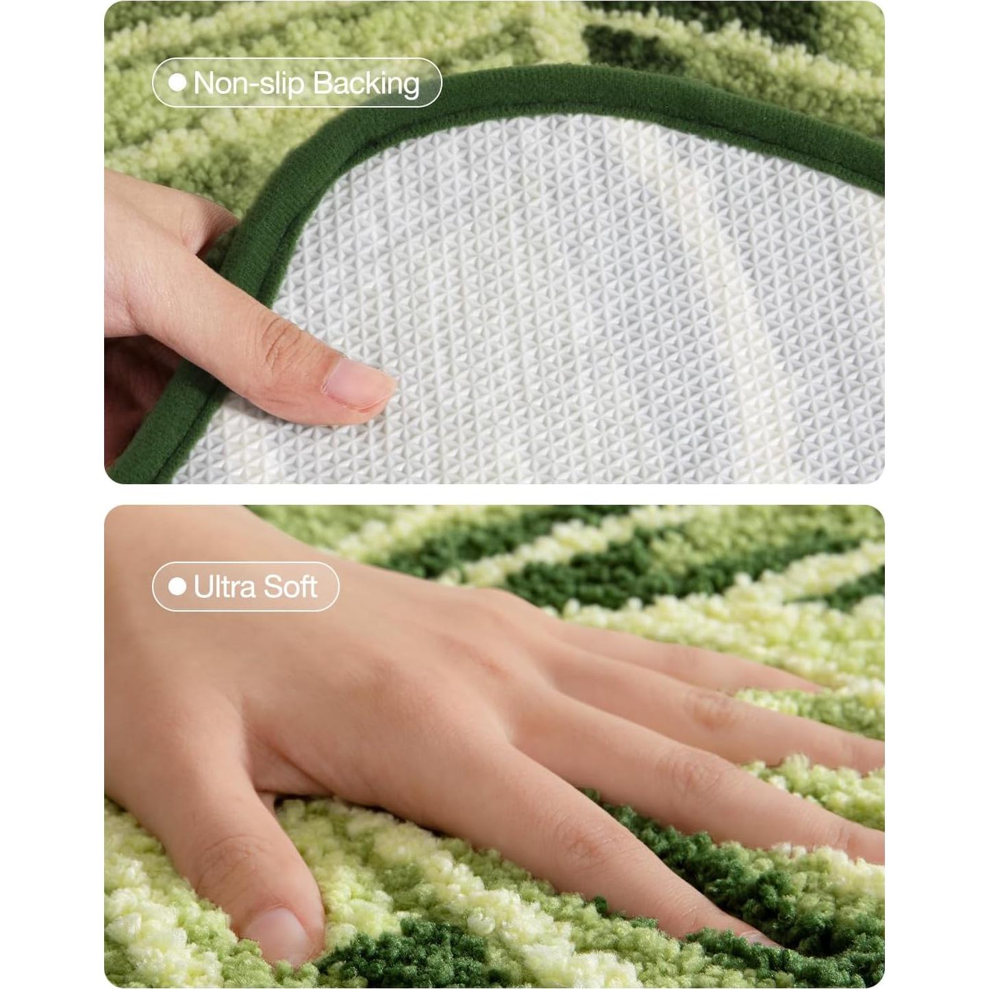 Alfombra de Baño LUMI Monstera 60x80cm Antideslizante