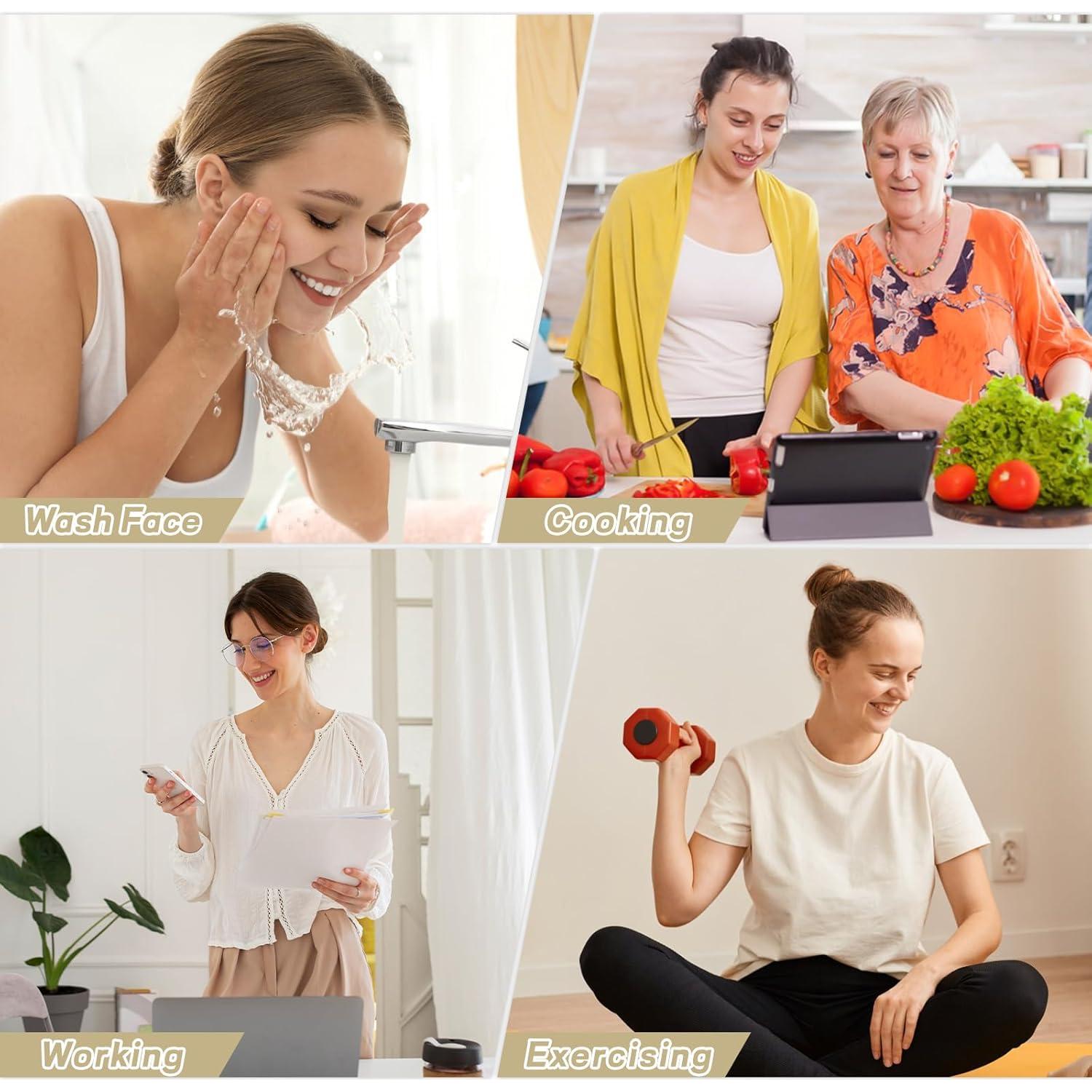 100 Gomas de Pelo Negras Sin Costura Obeoby 4.06 cm