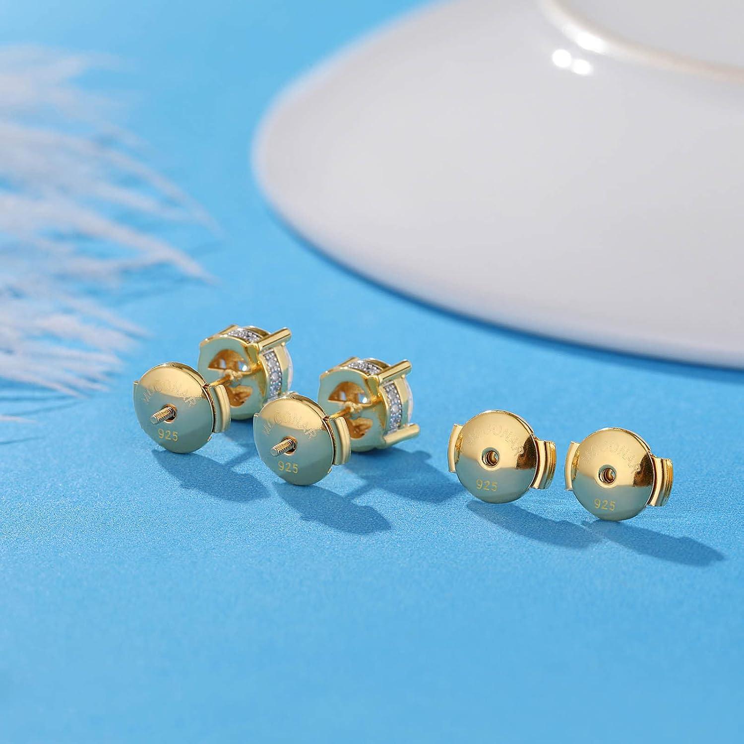 Respaldos de Pendientes Hipoalergénicos Moconar Oro 18K 4 Pcs