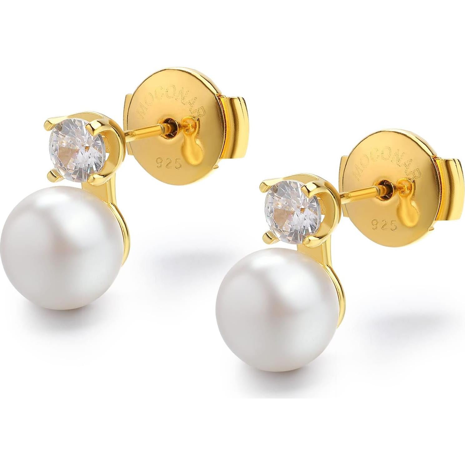 Respaldos de Pendientes Hipoalergénicos Moconar Oro 18K 4 Pcs