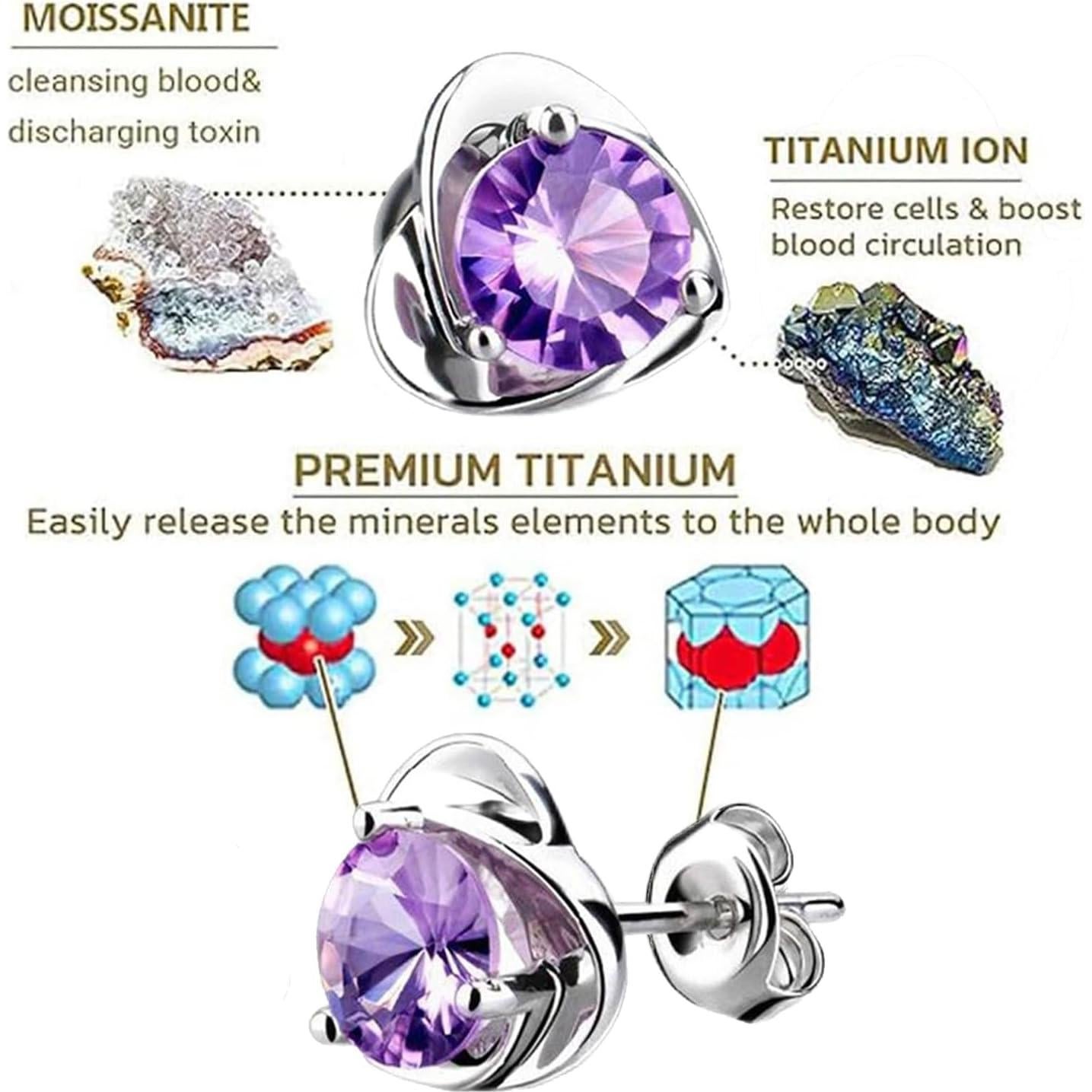 Pendientes Halolux Lymphvity para Mujeres Dainty CZ Circonio