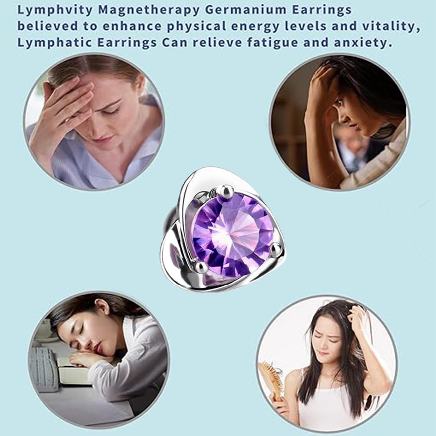 Pendientes Halolux Lymphvity para Mujeres Dainty CZ Circonio