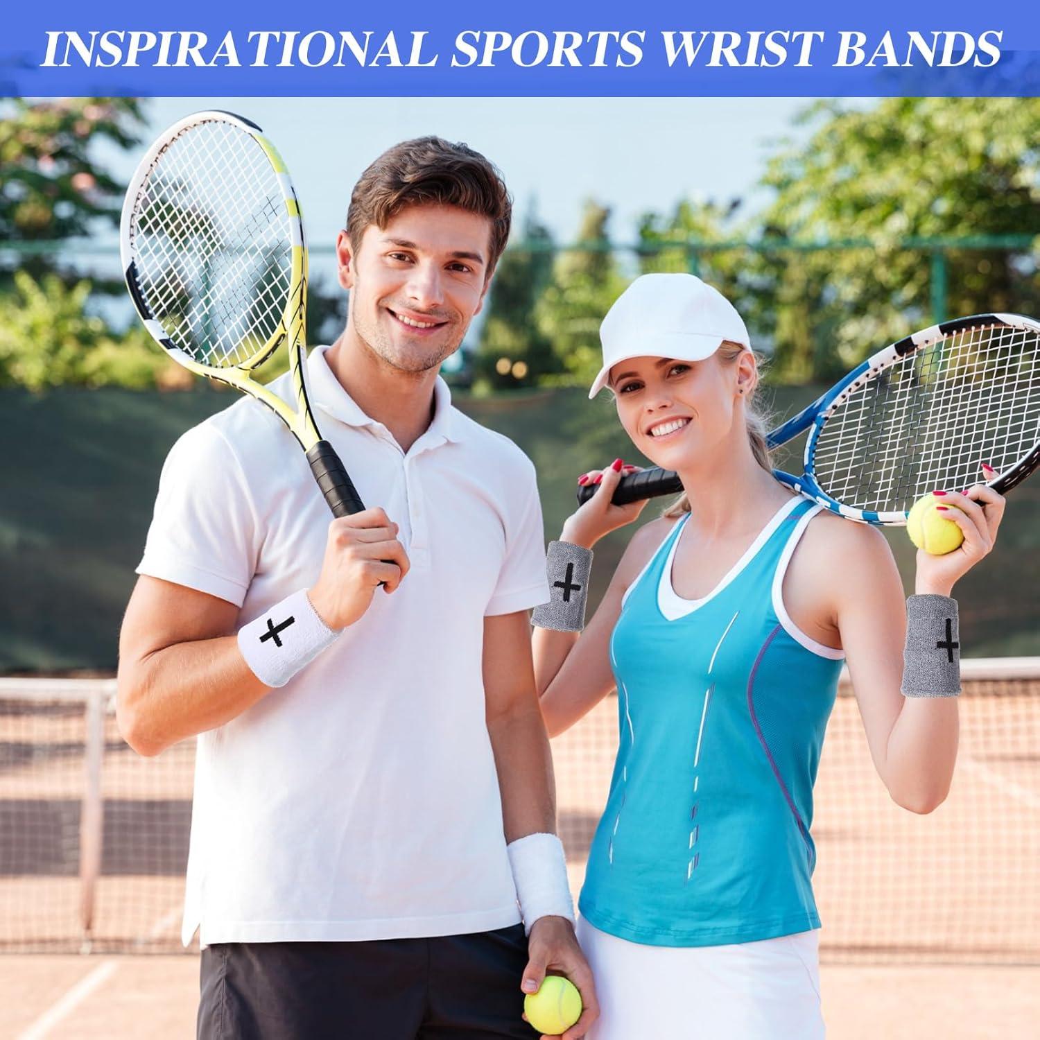 4 Muñequera Deportiva Shyyween LOO0072 Absorbente Color Mezclado