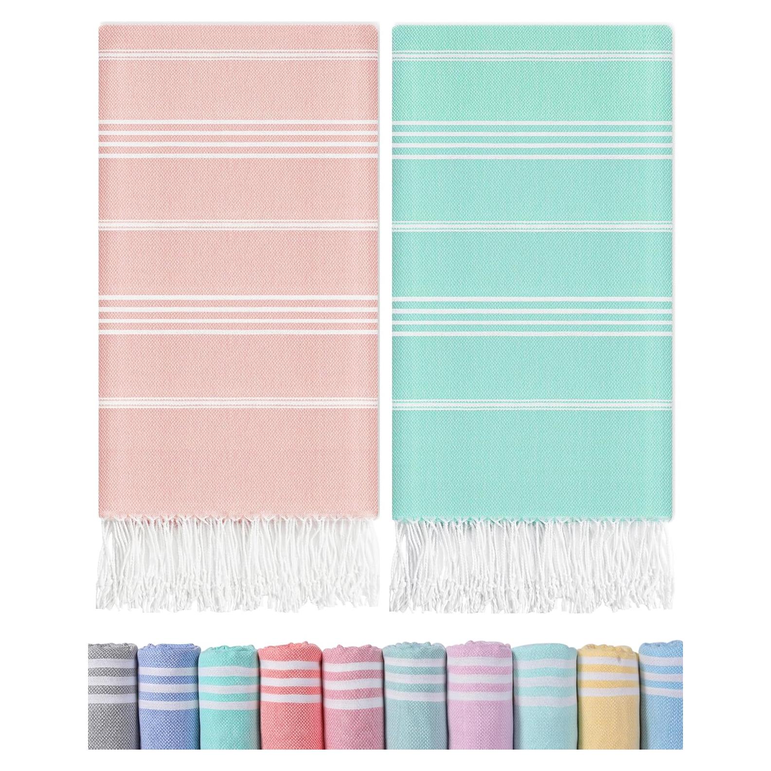 Toallas de Playa Turcas ANTFUNY 2 Paquetes Secado Rápido