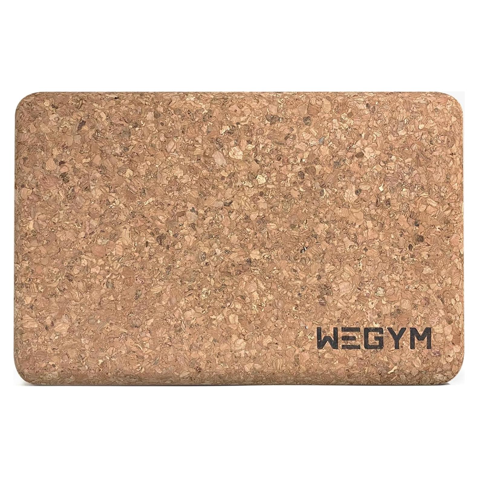 Bloques de Yoga WeGym de Corcho Antideslizantes 23x15x7.5cm
