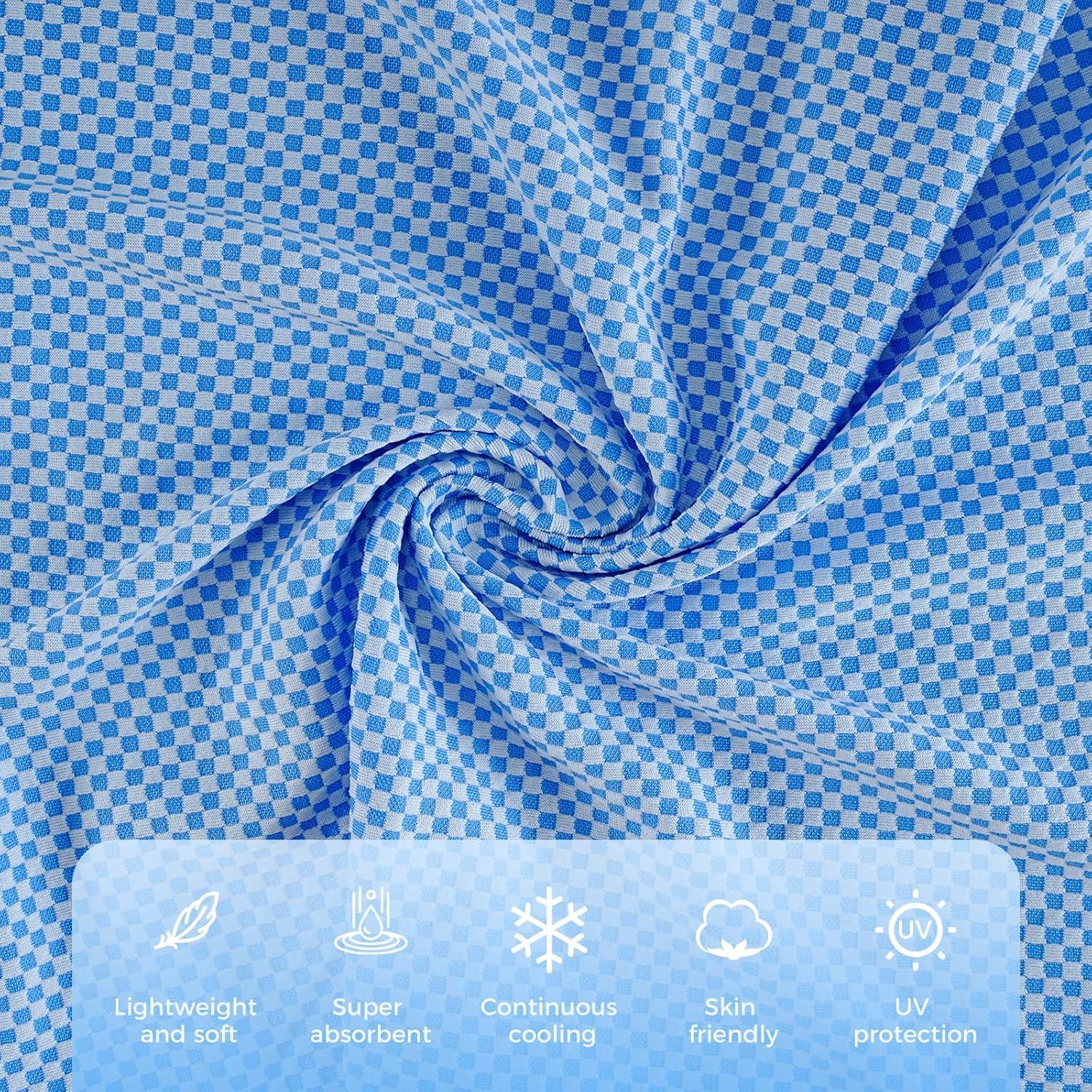 Toallas Enfriadoras ZapRun 2 Piezas 101.6x30.5cm UPF50 Azul