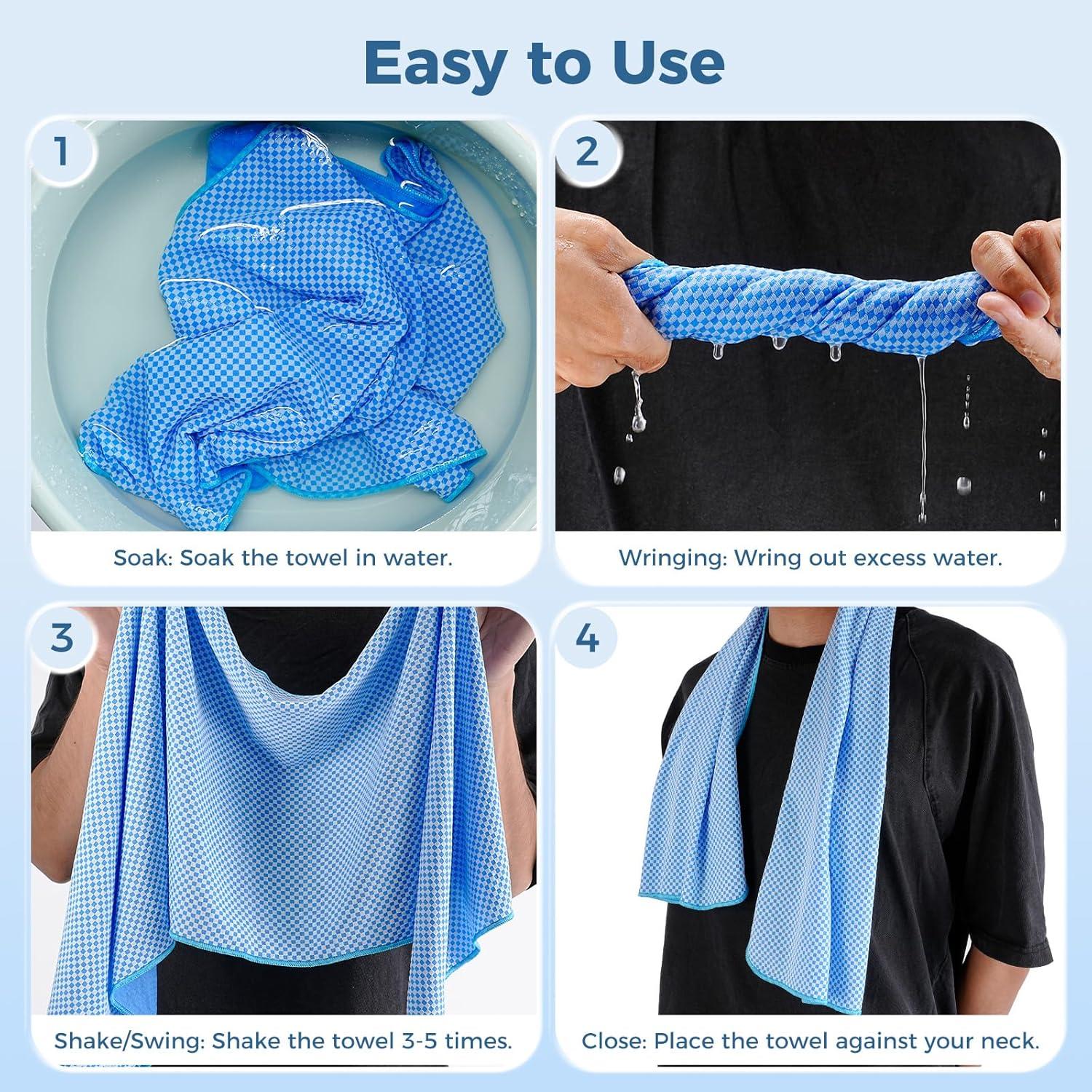 Toallas Enfriadoras ZapRun 2 Piezas 101.6x30.5cm UPF50 Azul