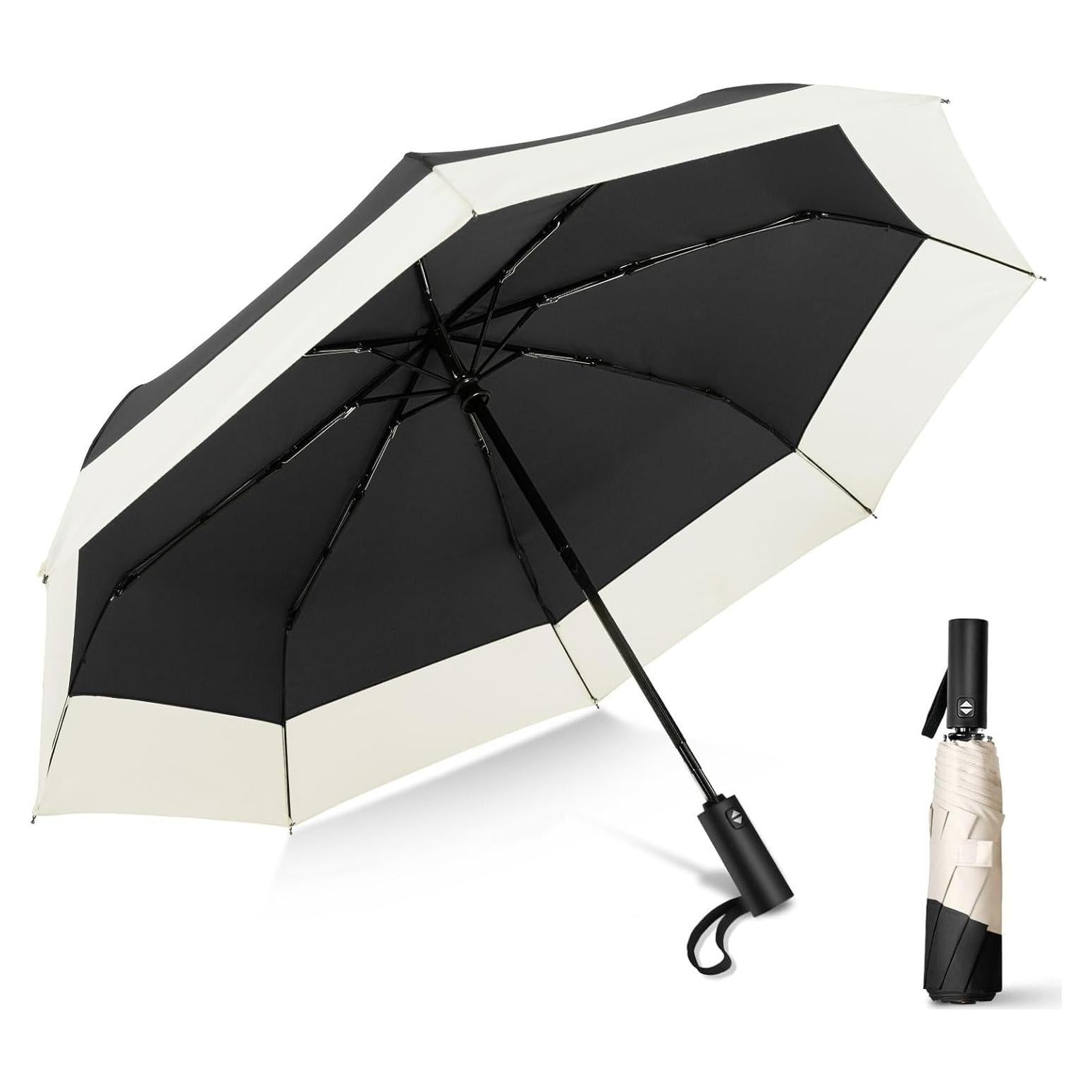 Paraguas Compacto Automático LEAGERA 102.9 cm Plegable para Mujeres