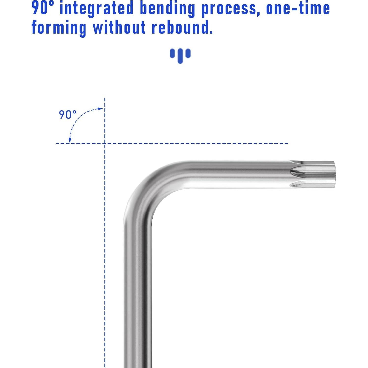 4 Piezas Llave Torx T10 FOCMKEAS Acero CRV a Prueba de Manipulación