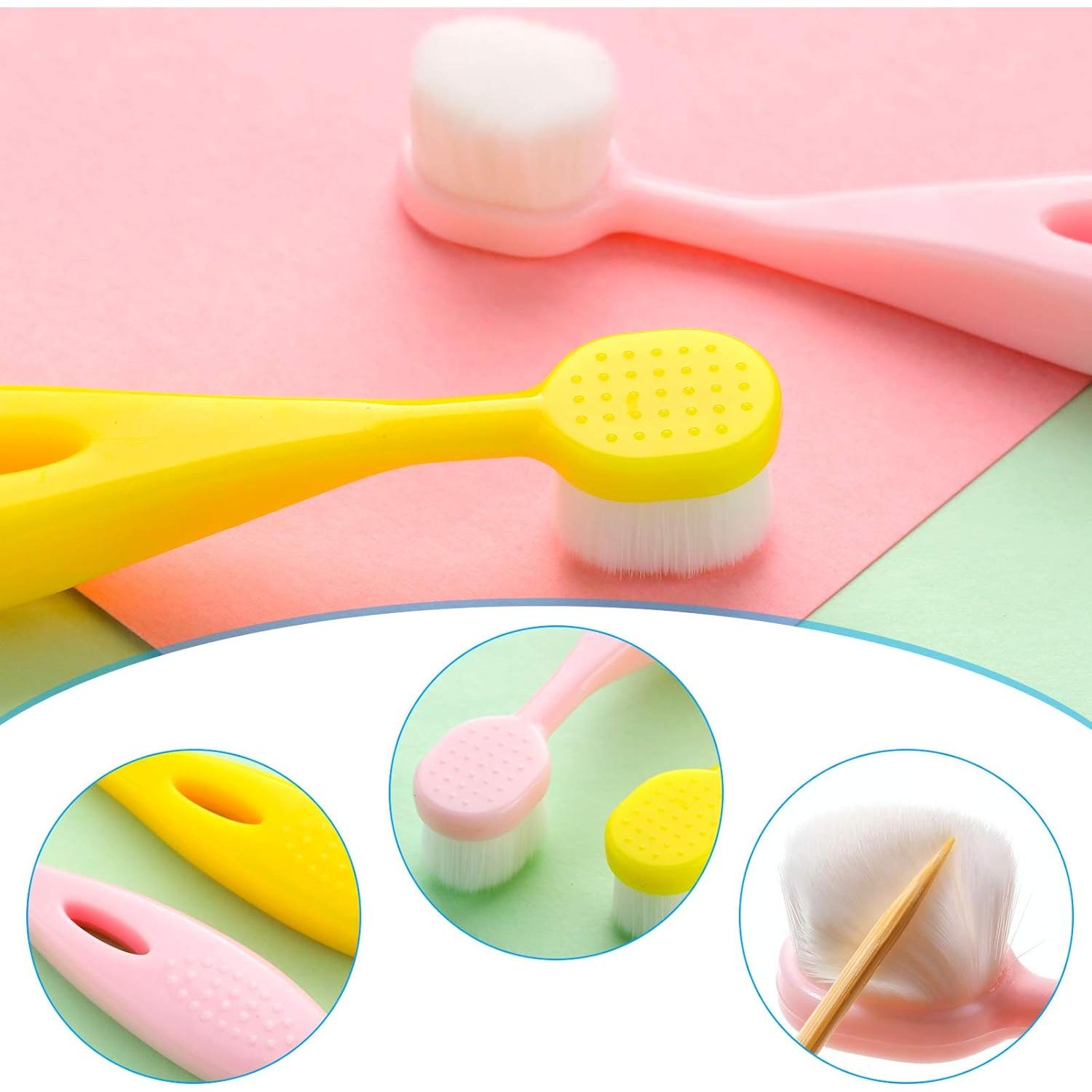 Juego de 6 Cepillos de Dientes Nano Extra Suaves Patelai