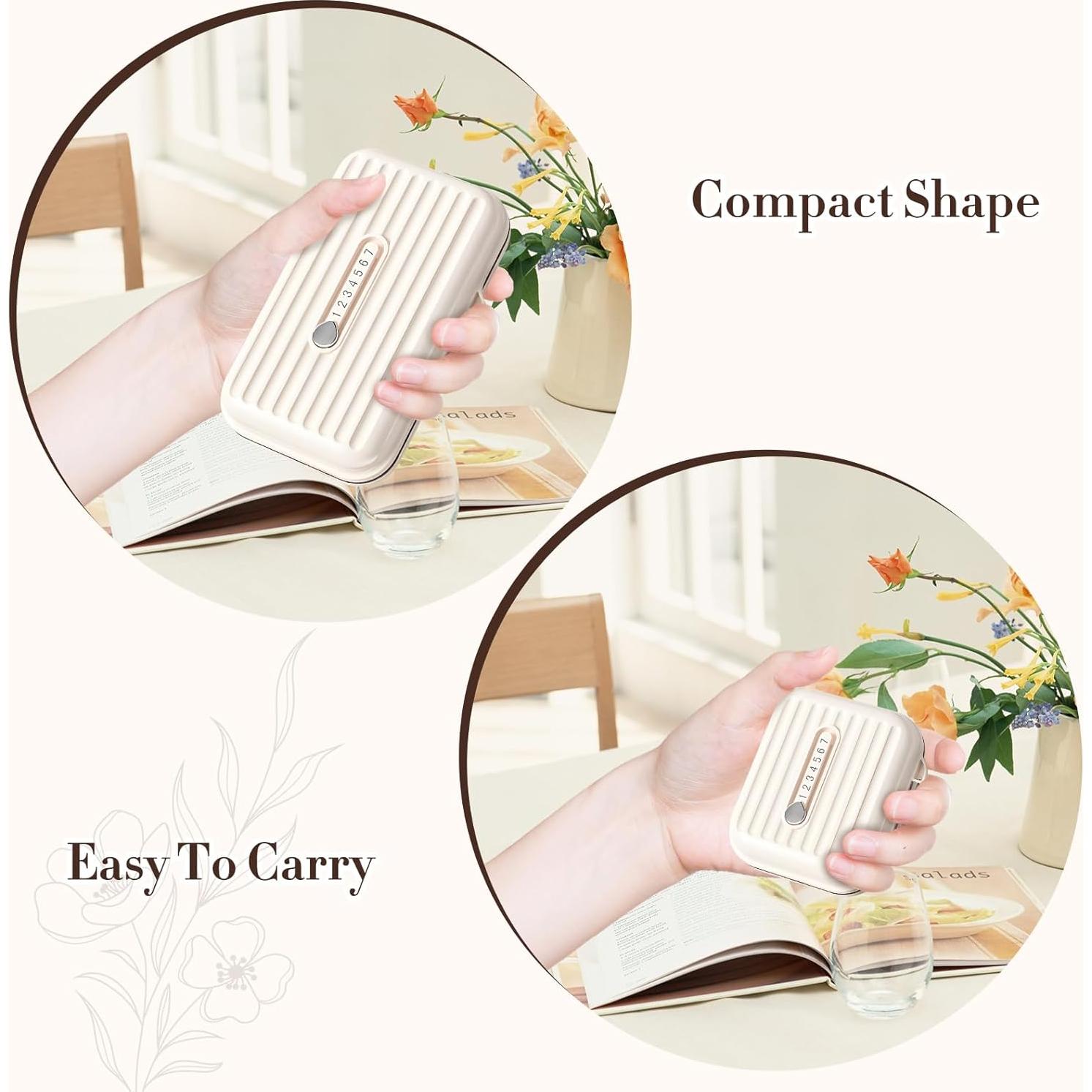 Organizador de Pastillas de Viaje Goffing Mini 7 Compartimentos