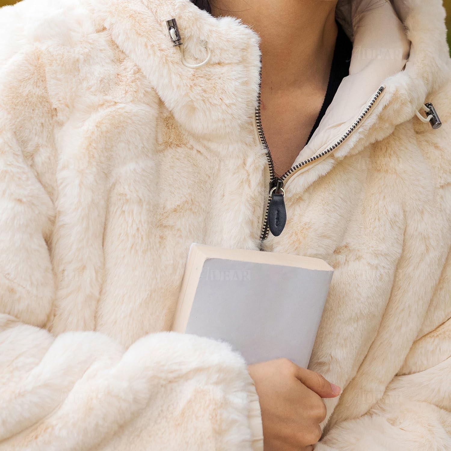 5 Tiradores de Zipper de Cuero Negro AUEAR en Forma de Hoja