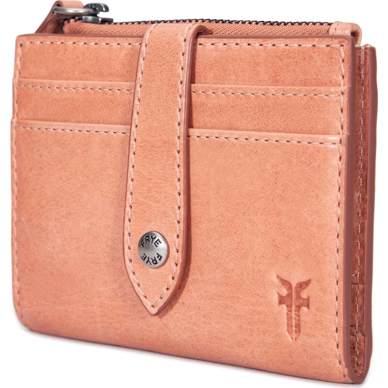 Monedero de cuero Frye Melissa para mujeres - Albaricoque