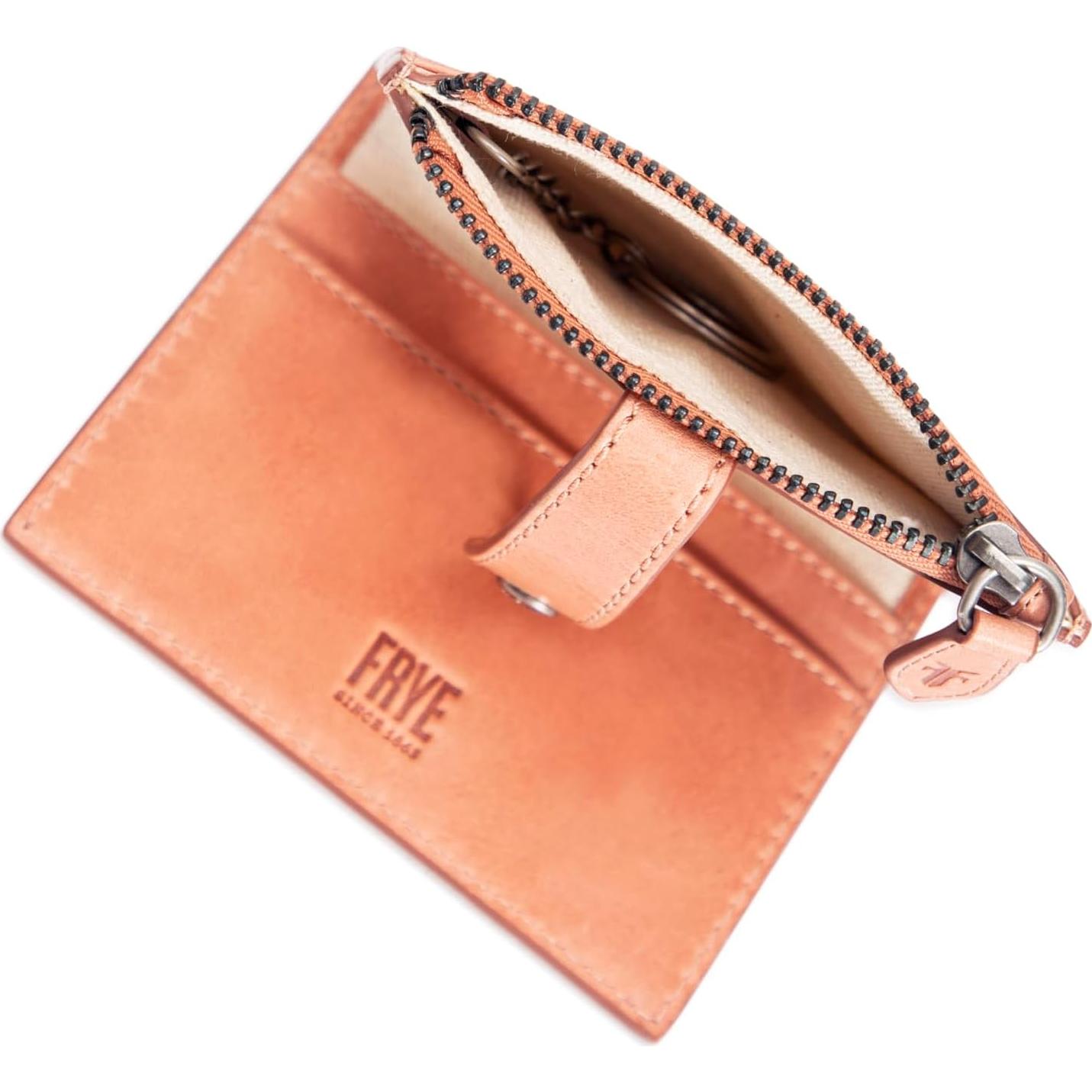 Monedero de cuero Frye Melissa para mujeres - Albaricoque