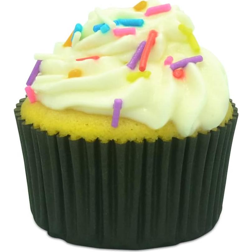 Forros de Cupcake Negros Bakehope, Paquete de 150 Unidades