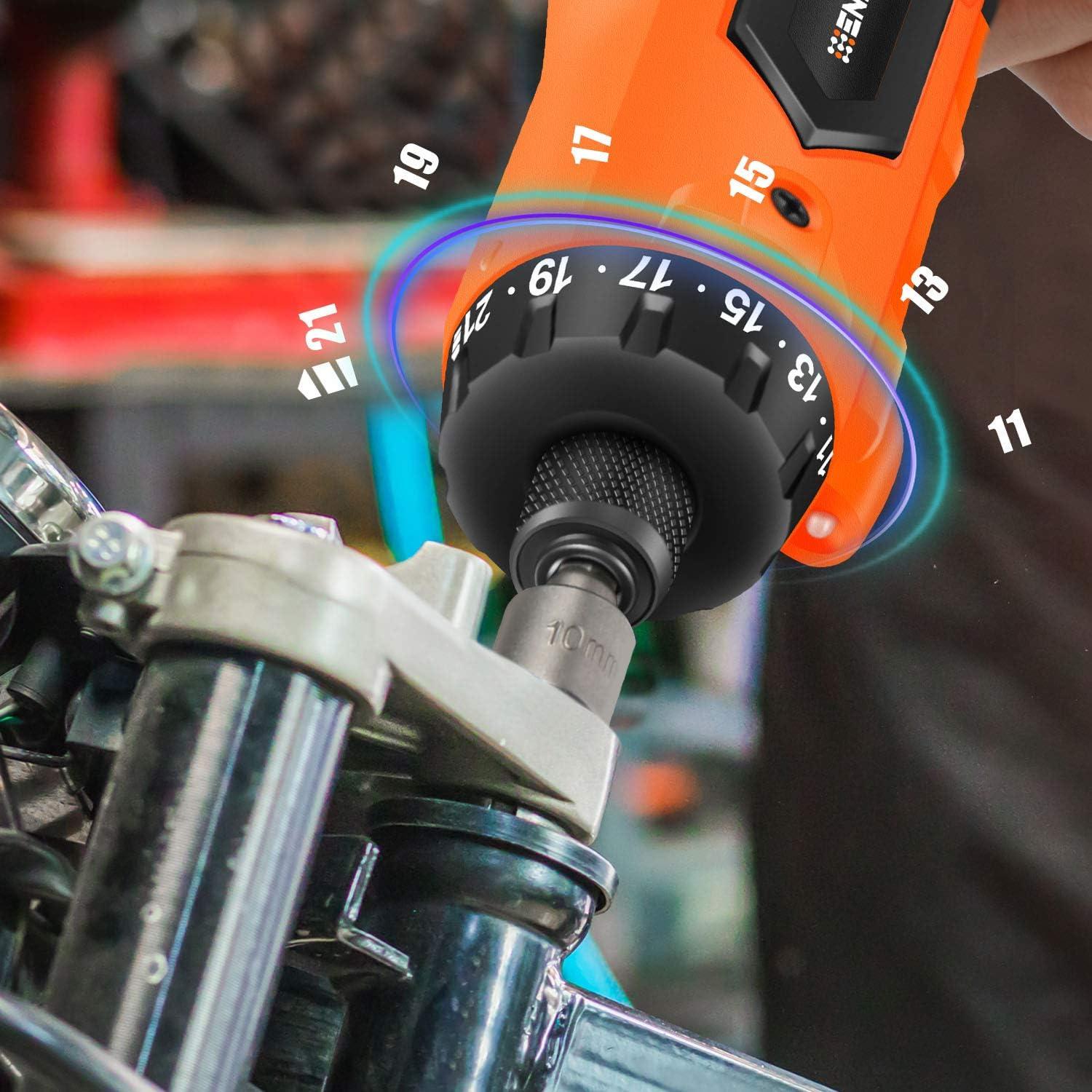 Destornillador Inalámbrico ENERTWIST 8V 10Nm 82 Accesorios