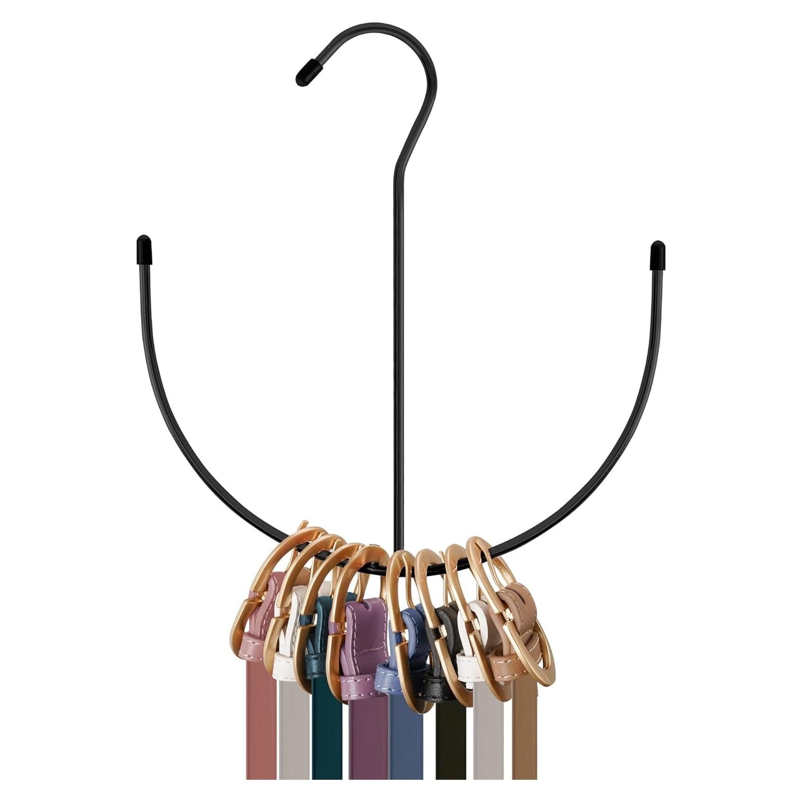 Organizador de Cinturones ZEDODIER Negro, Metal Antideslizante