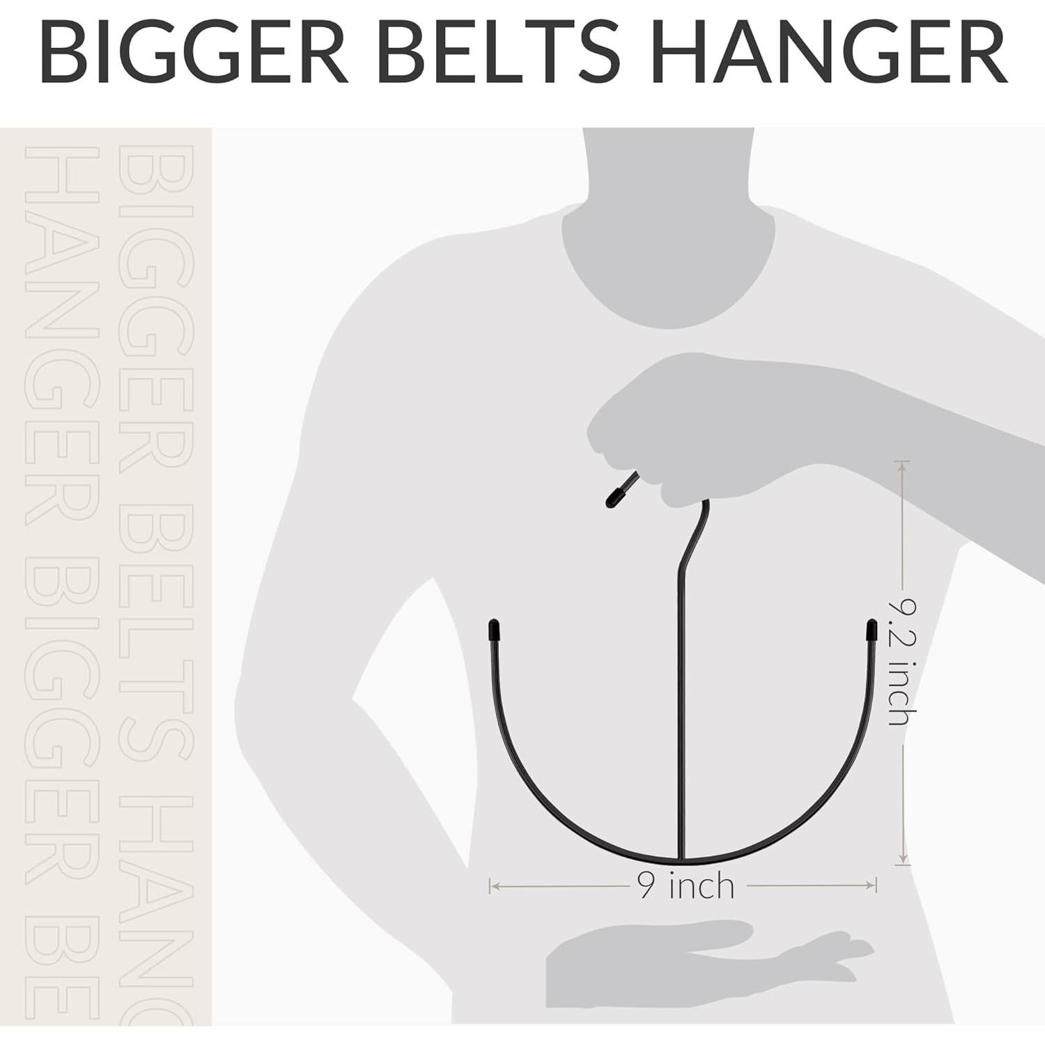 Organizador de Cinturones ZEDODIER Negro, Metal Antideslizante