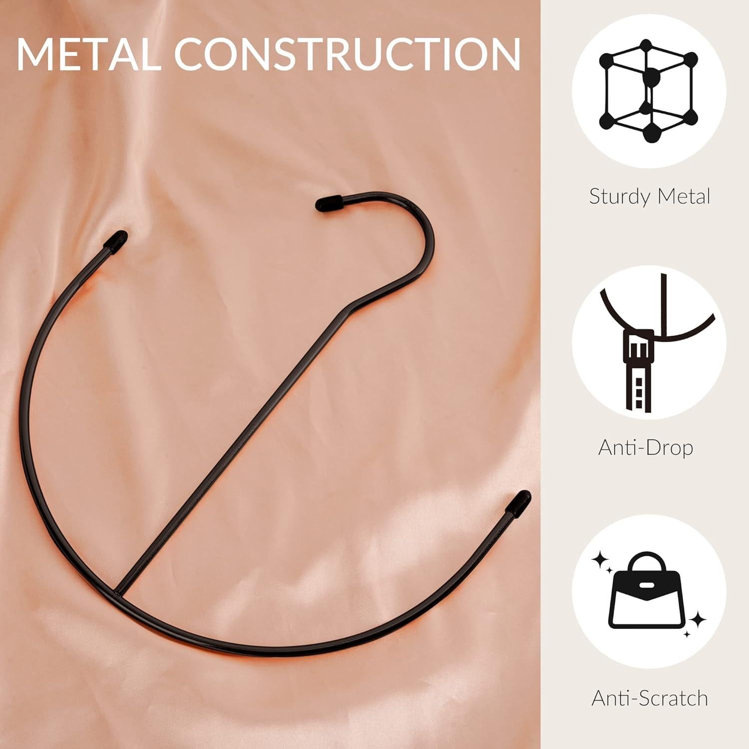 Organizador de Cinturones ZEDODIER Negro, Metal Antideslizante