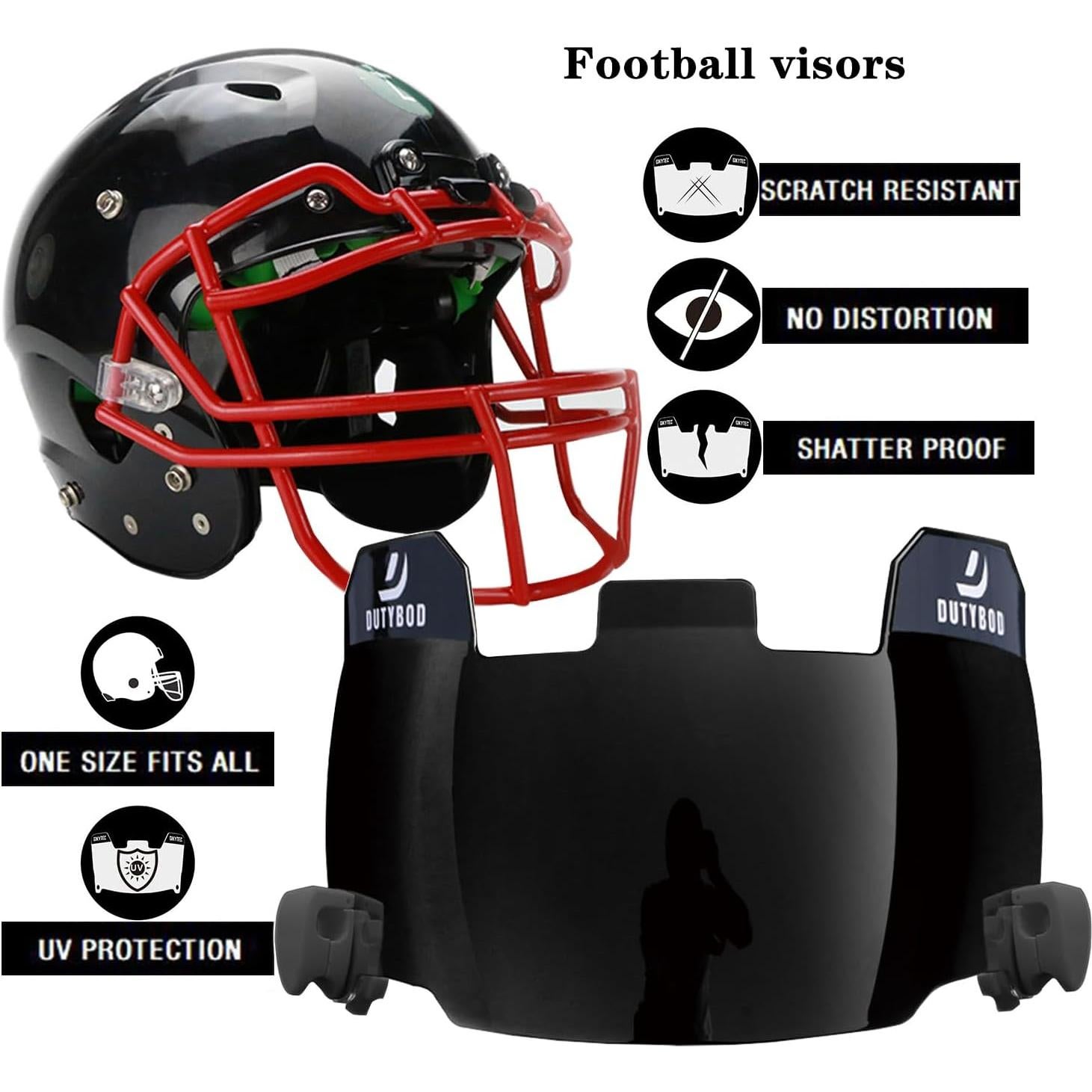 Visera de Fútbol DUTYBOD DU074 Clara para Casco Universal