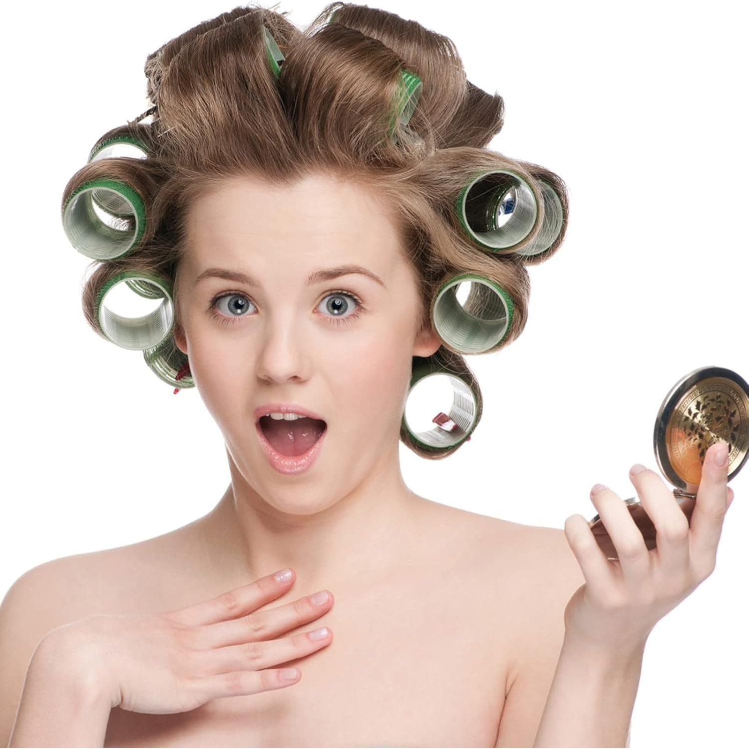 Rulos Autoadhesivos para Cabello Jumbo Besseek - 12 Piezas